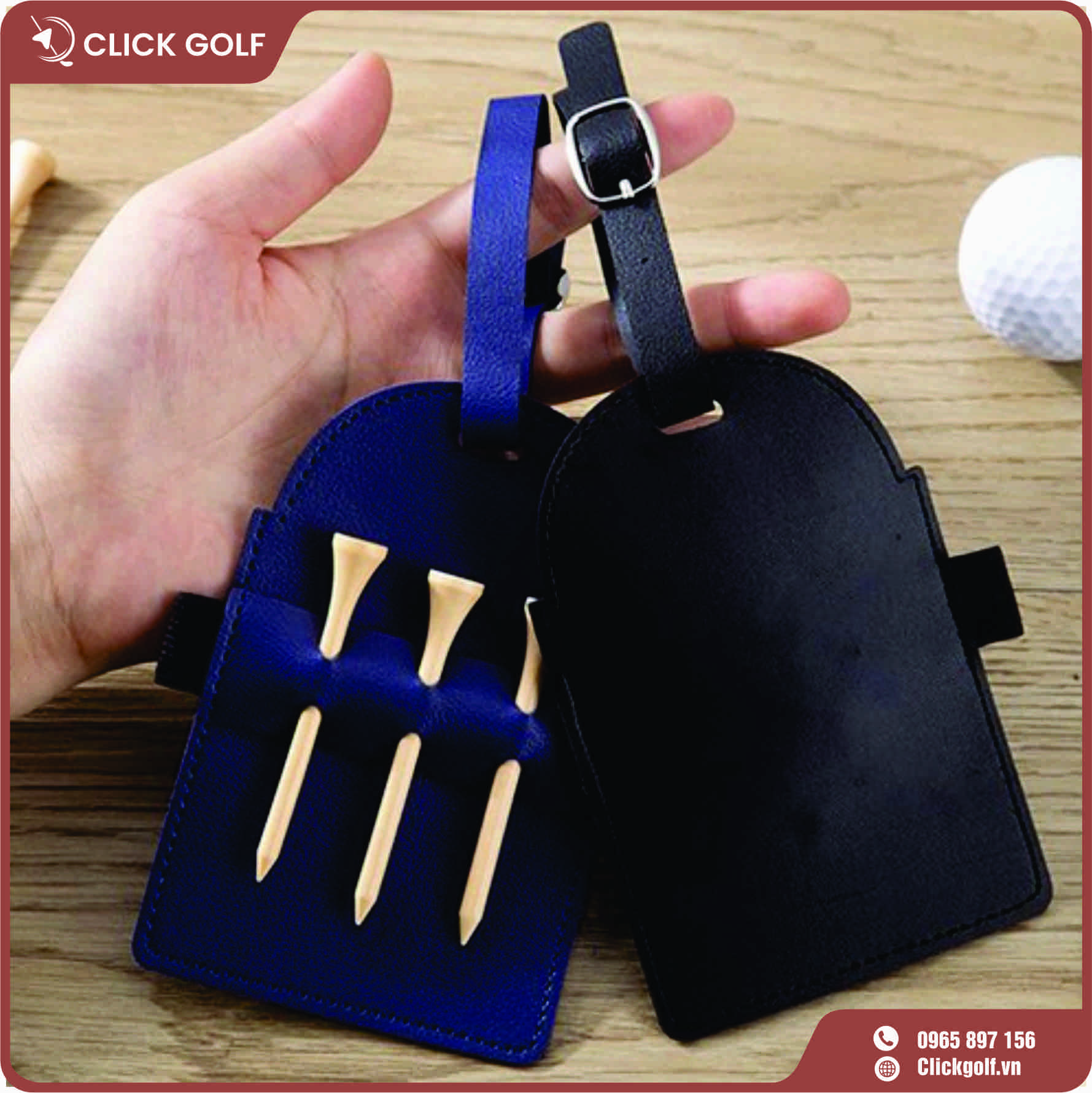 Tag Túi Gậy Golf Vuông