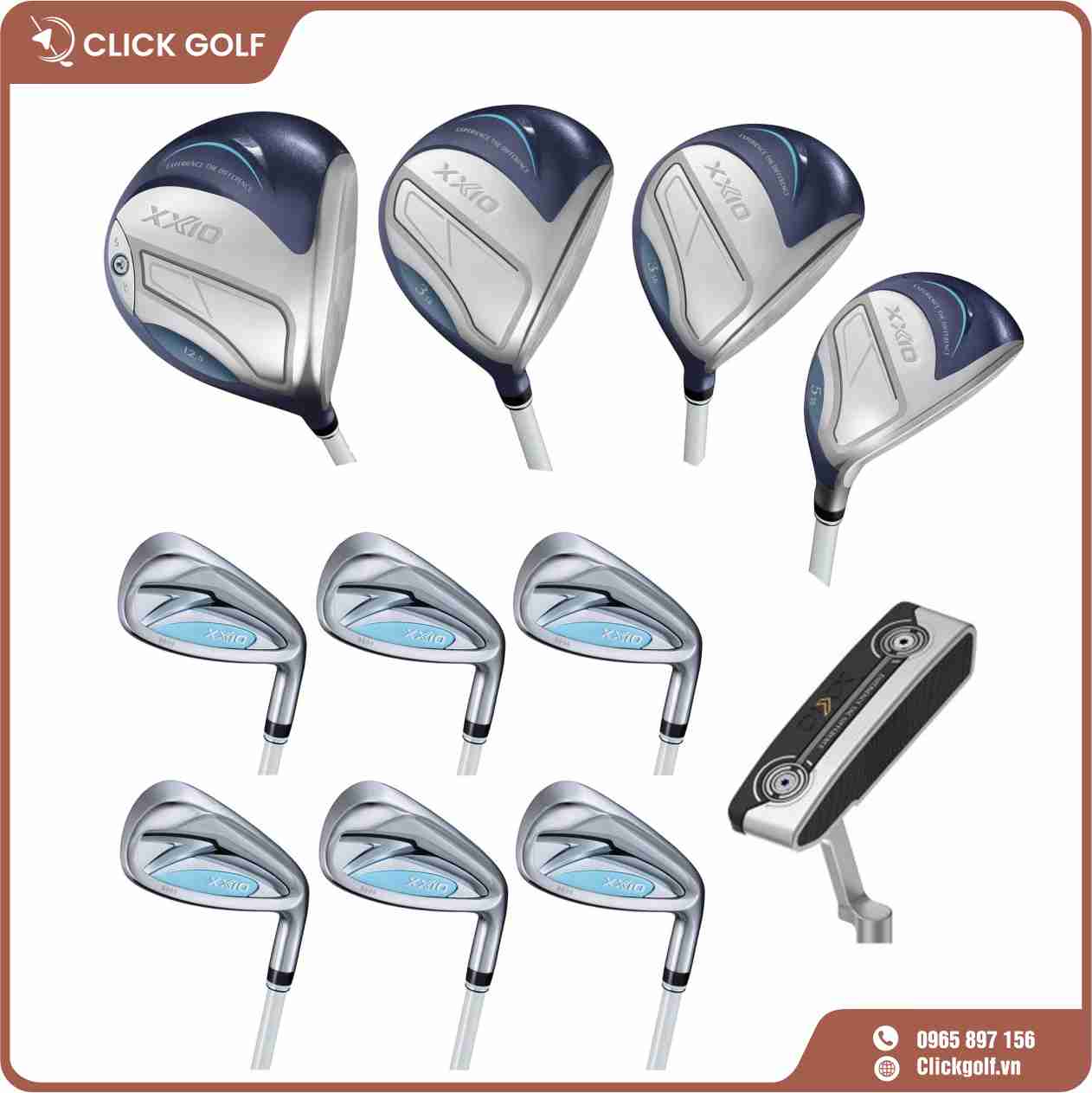 Bộ Gậy Golf fullset XXIO MP1400 Lady (Graphite, Flex L)